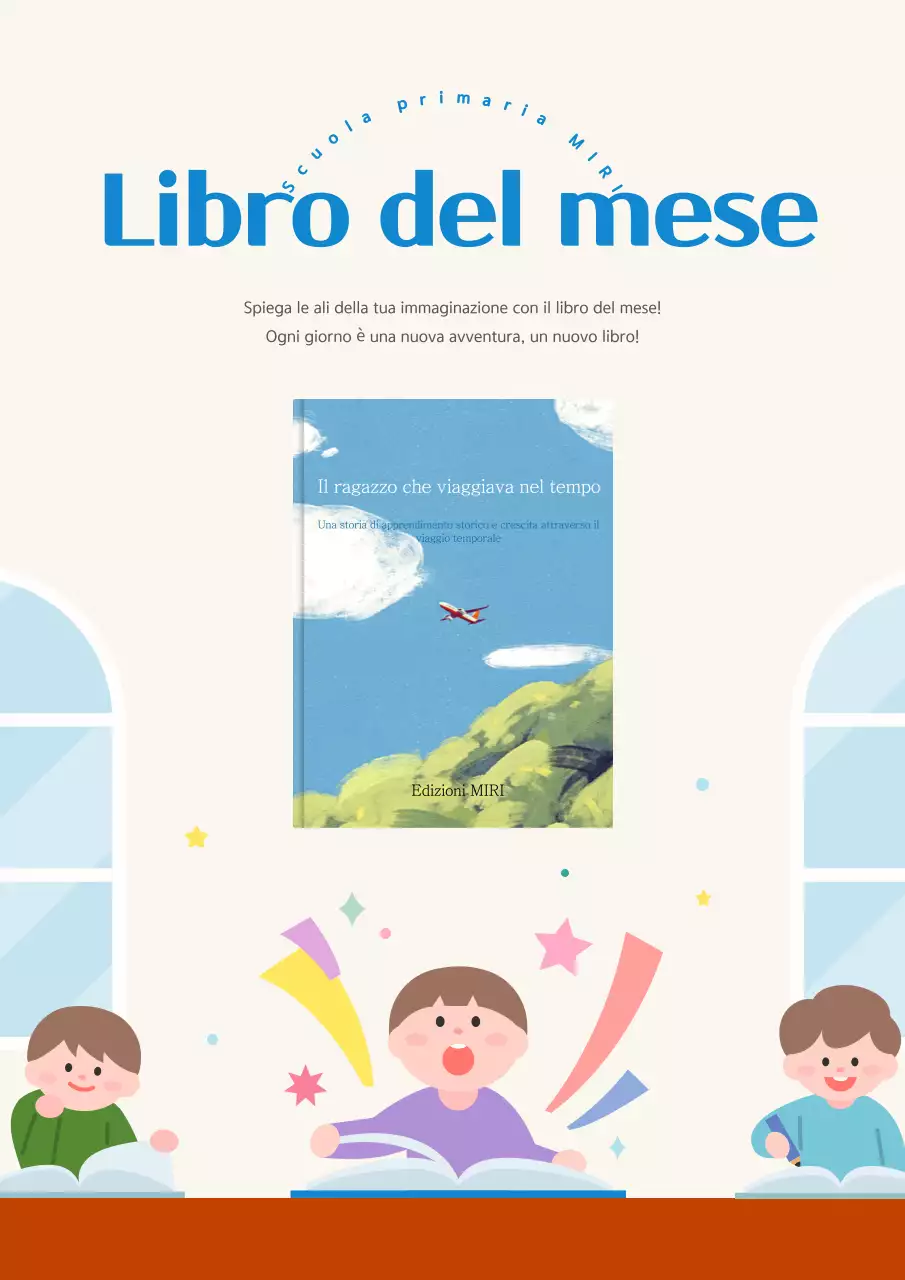 Promuovere le raccomandazioni di libri accoglienti beige