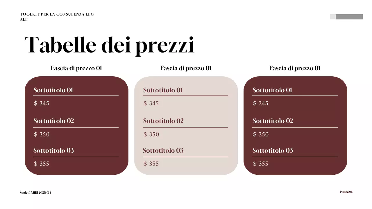 Presentazione del kit di strumenti per la consulenza legale di Maroon Professional
