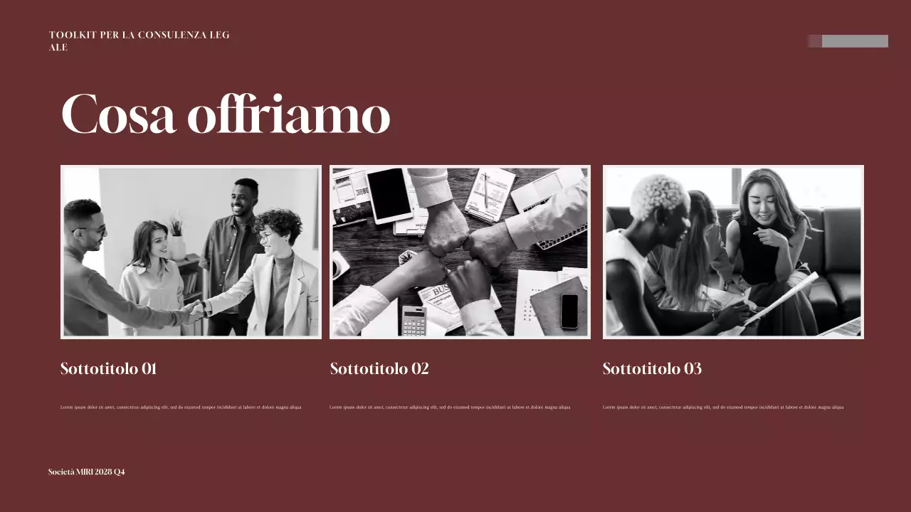 Presentazione del kit di strumenti per la consulenza legale di Maroon Professional