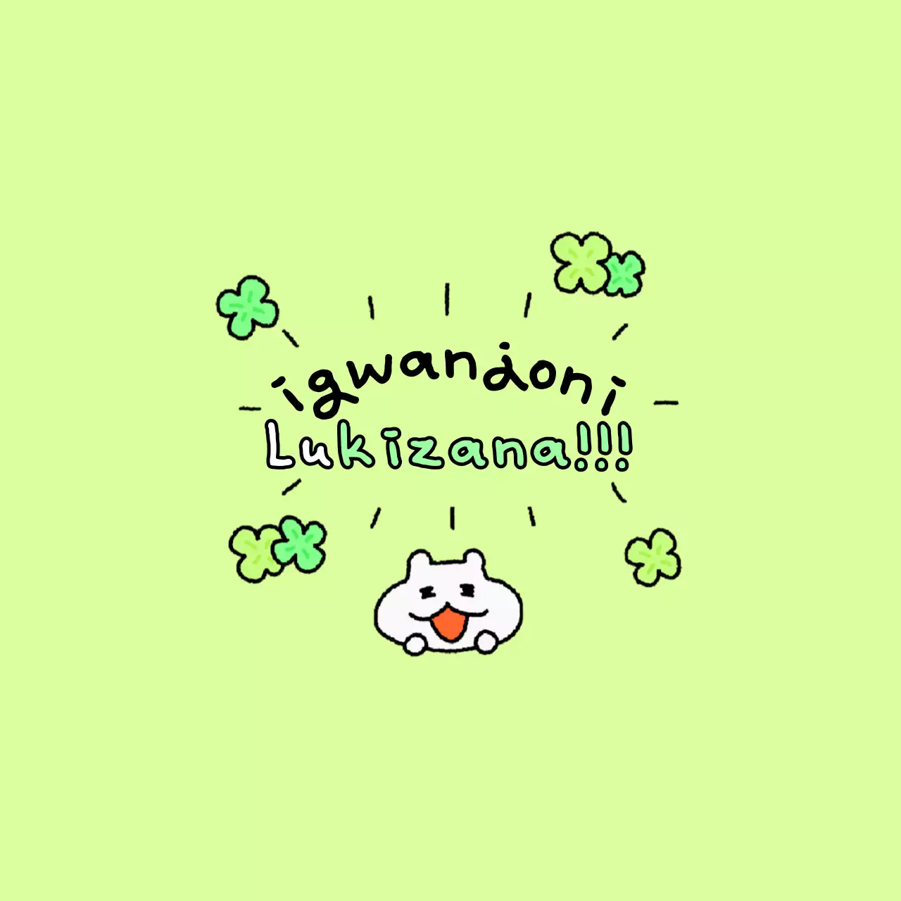 Stiker Keberuntungan Tahun Baru