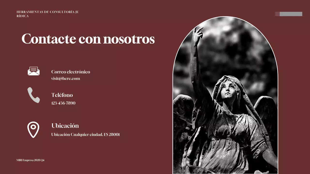 Maroon Professional Legal Consulting Toolkit Presentación