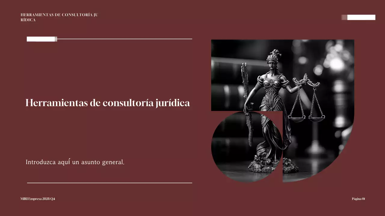 Maroon Professional Legal Consulting Toolkit Presentación