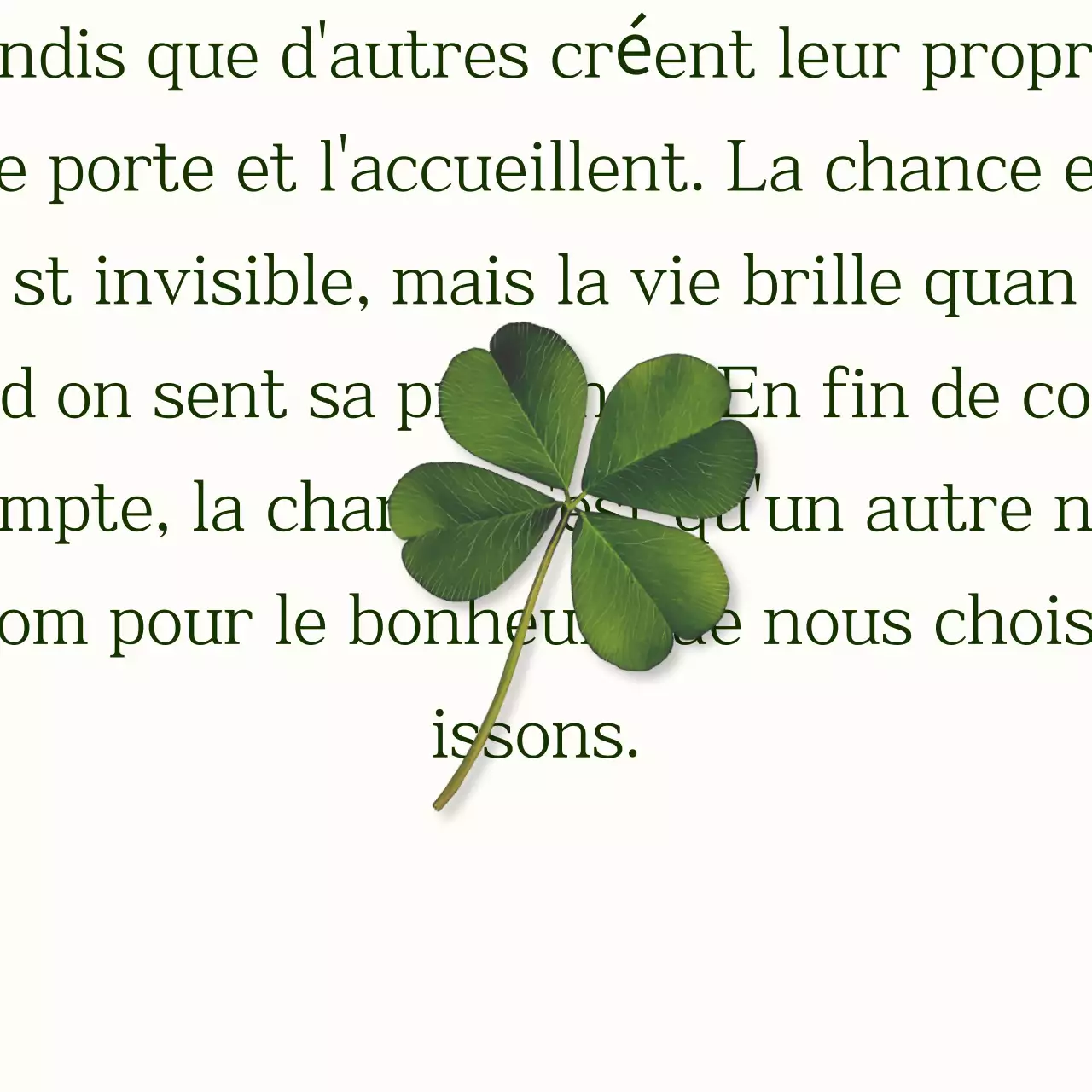 Ivory Simple Happy Words