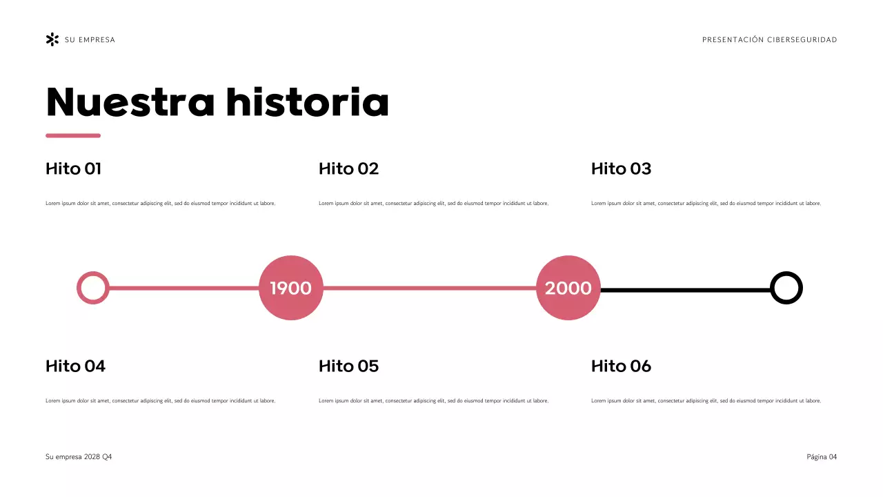 Presentación de la Agencia de Ciberseguridad Purple Modern