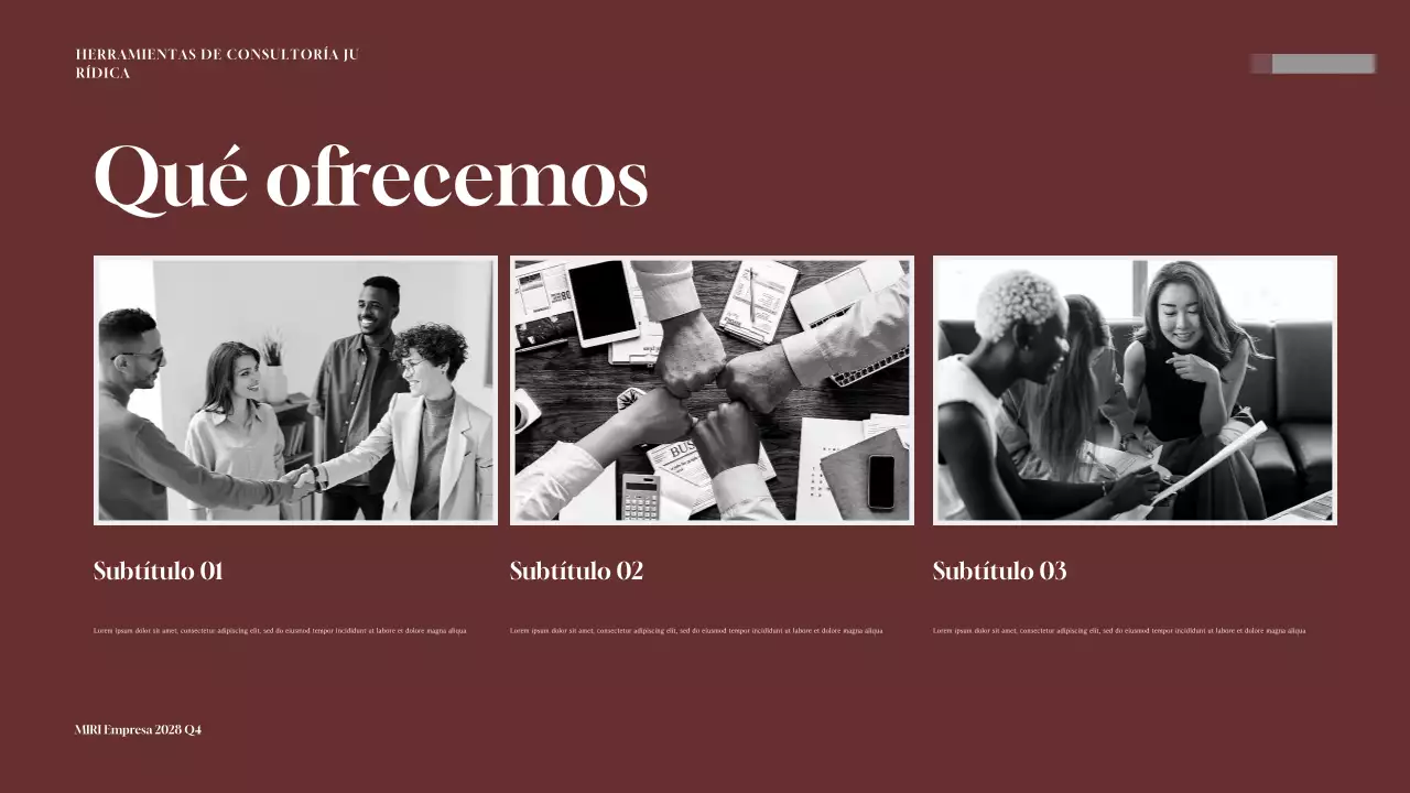 Maroon Professional Legal Consulting Toolkit Presentación