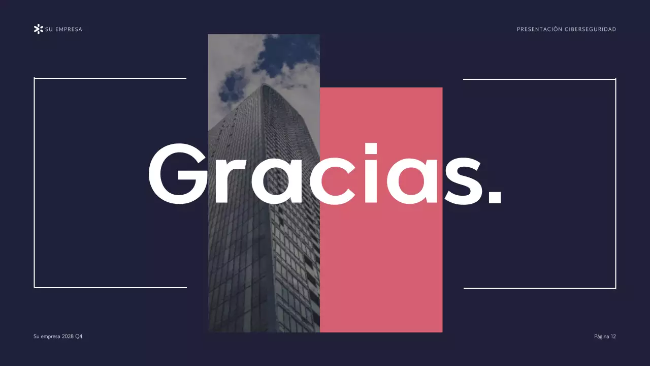 Presentación de la Agencia de Ciberseguridad Purple Modern