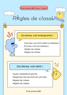 Guide des écoles bleu clair