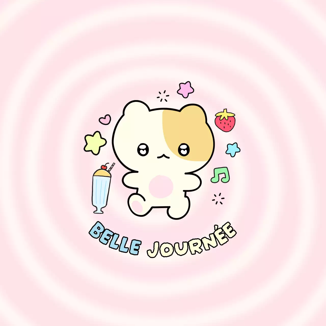 Daku, la peluche rose