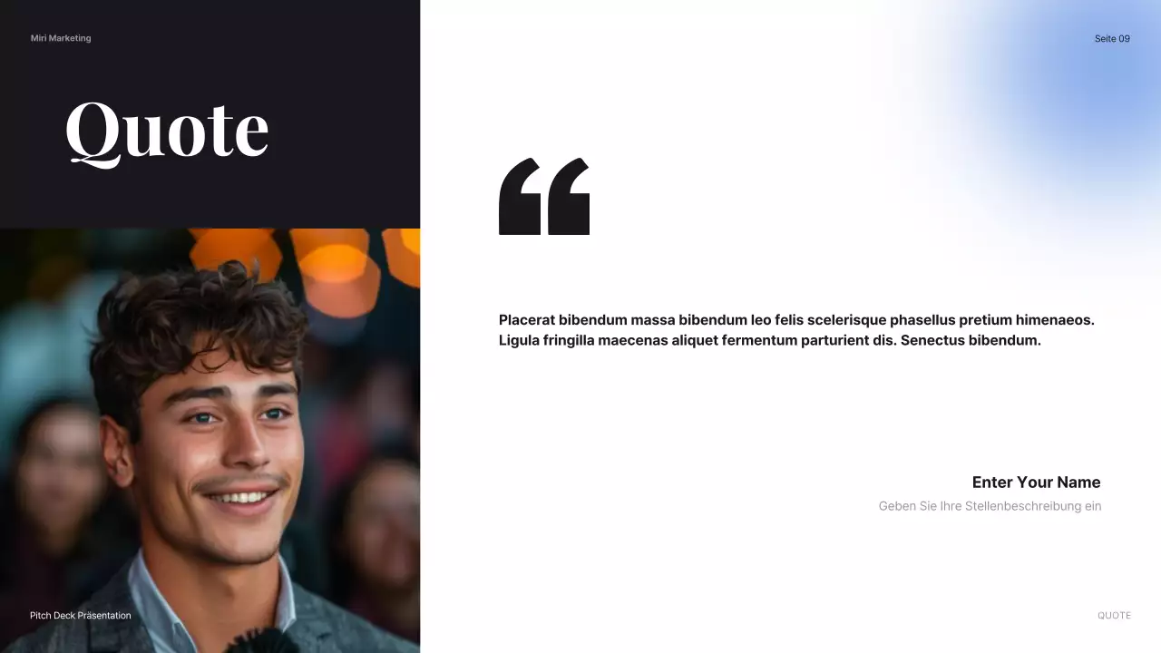 blue modern Firmenvorstellung Präsentation