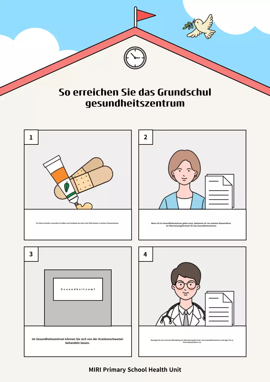 Beige Einfacher Schulführer