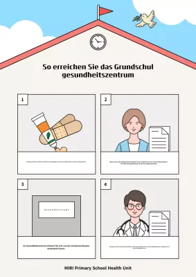 Beige Einfacher Schulführer