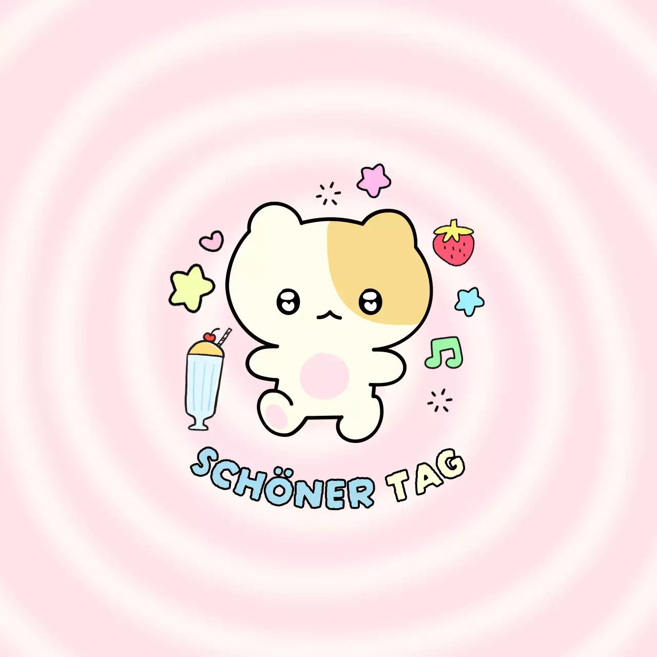 Daku, die rosa Kuschelfigur