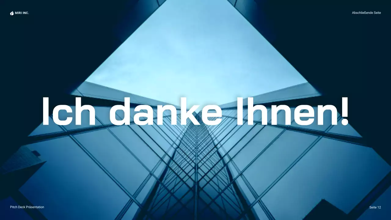 blaue moderne Business-Präsentation