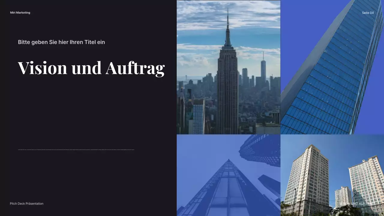 blue modern Firmenvorstellung Präsentation