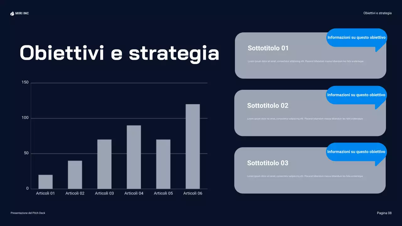 presentazione aziendale moderna blu