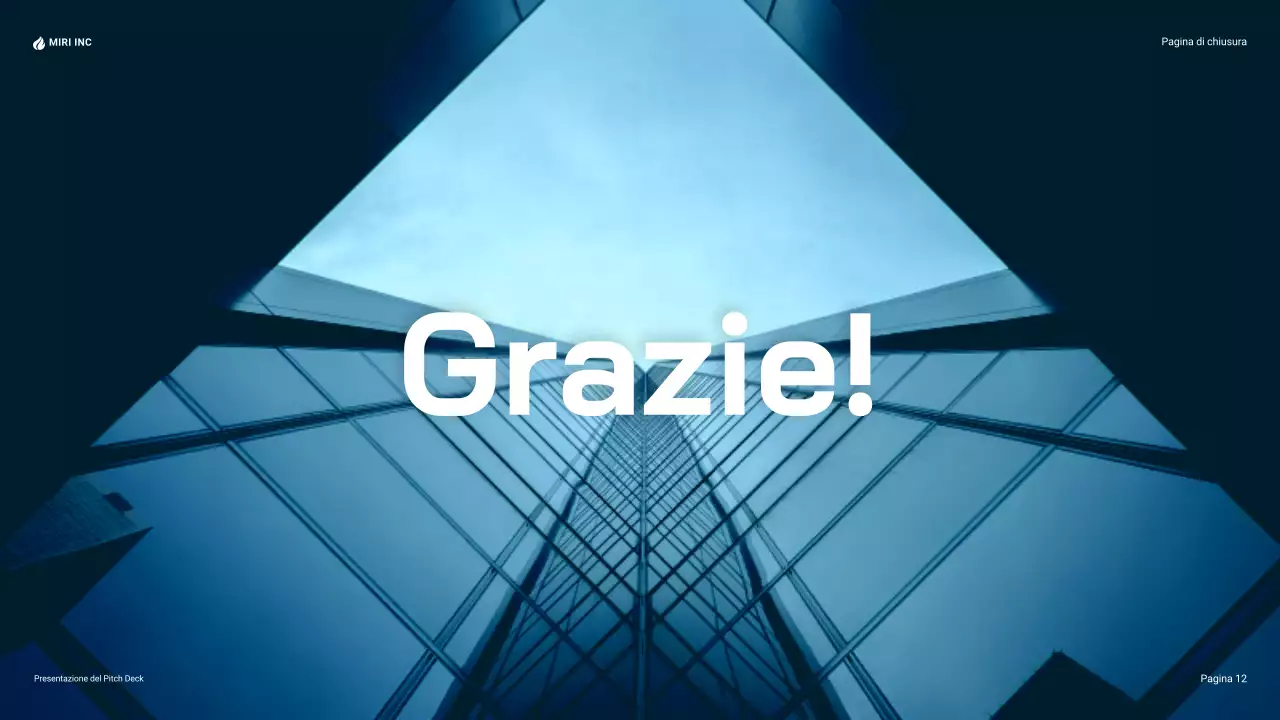 presentazione aziendale moderna blu