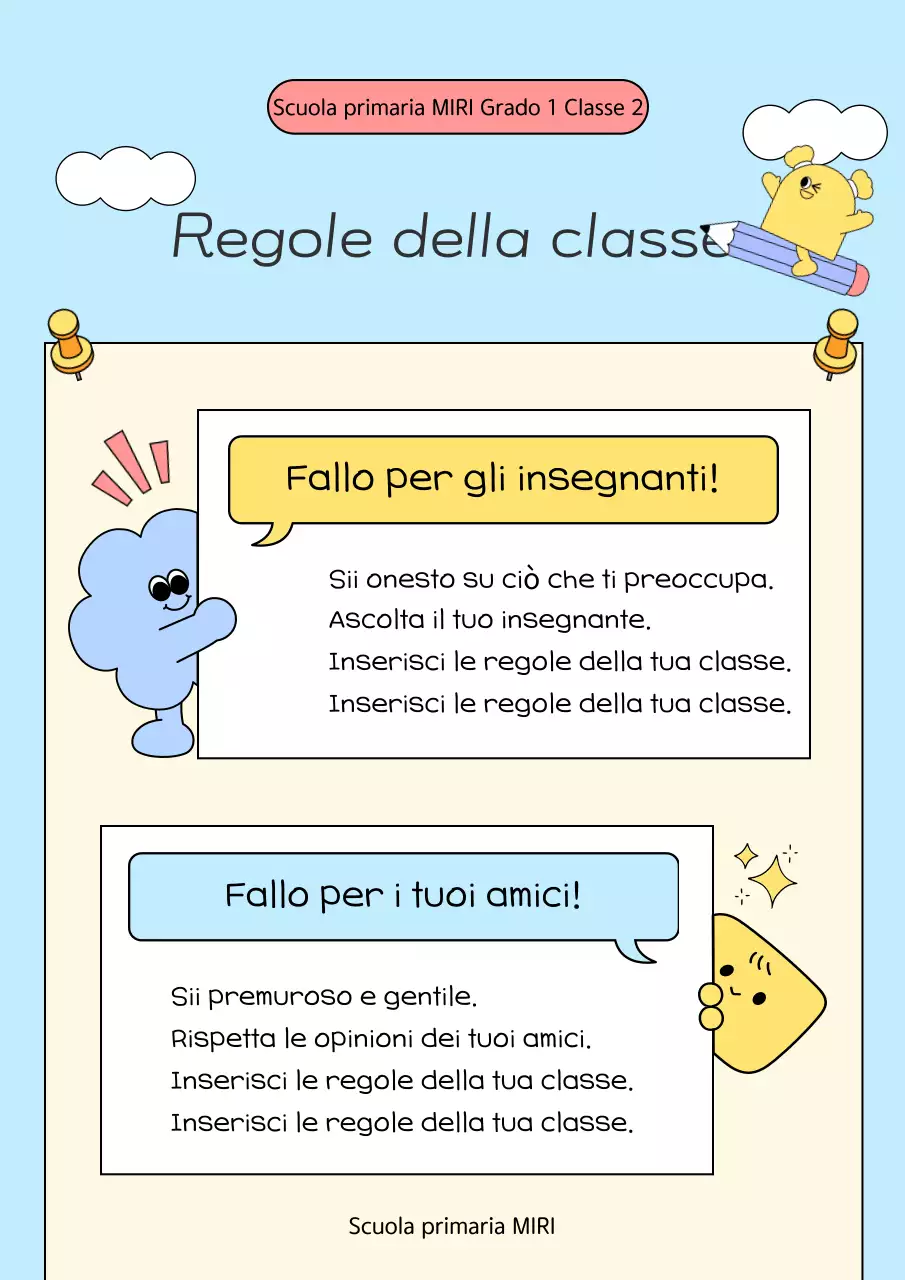 Guida alle scuole di colore azzurro