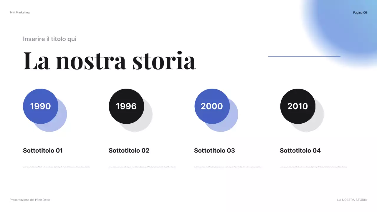 Presentazione dell'azienda moderna blu