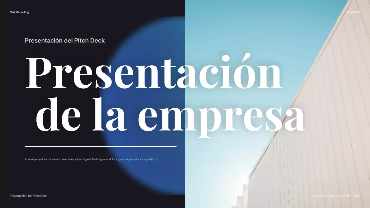 blue modern company introduction presentation