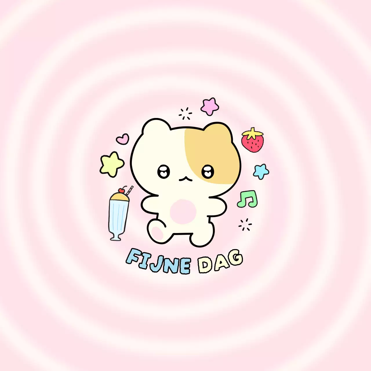 Daku, het roze knuffelfiguur