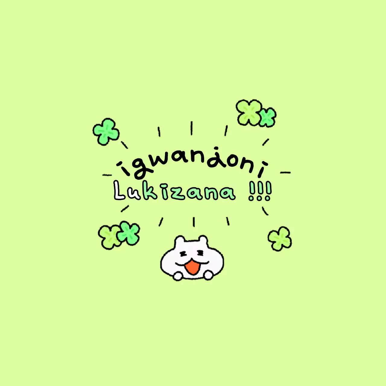 Autocollants chanceux pour le Nouvel An