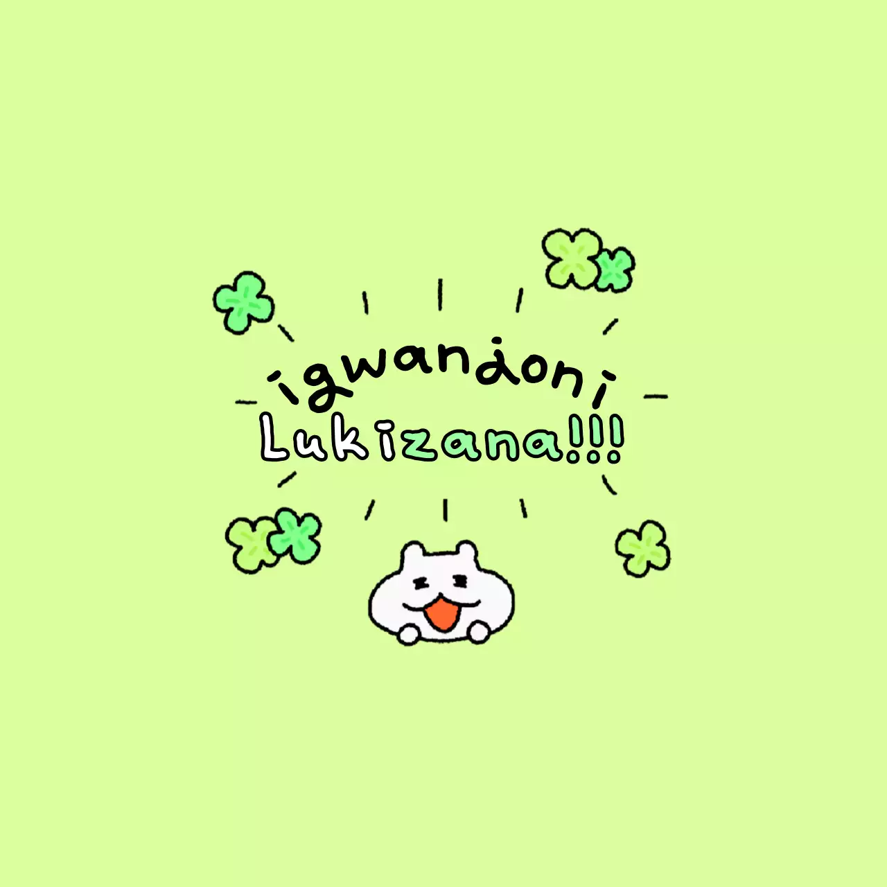 Stiker Keberuntungan Tahun Baru