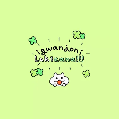 Stiker Keberuntungan Tahun Baru