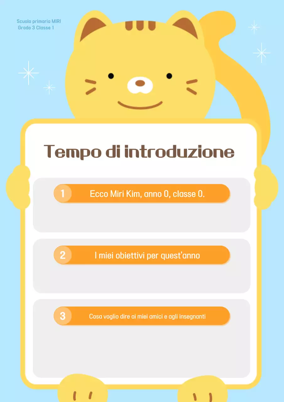 Risorse didattiche azzurre e carine