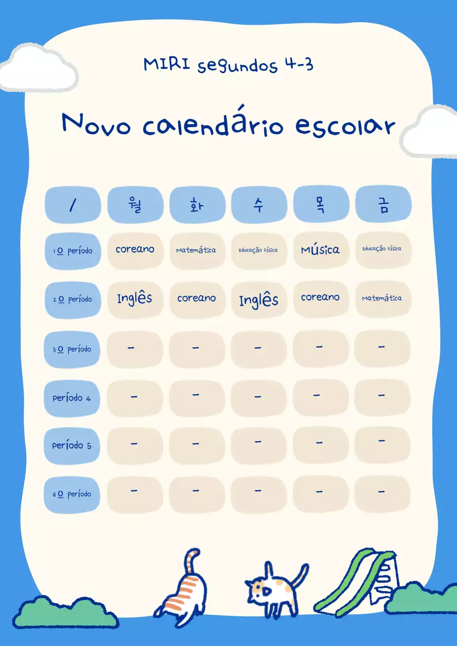 Plano de vida da Escola Azul