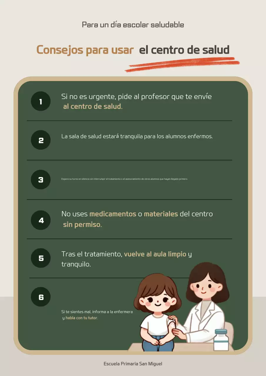 Brown Directrices sencillas de seguridad escolar