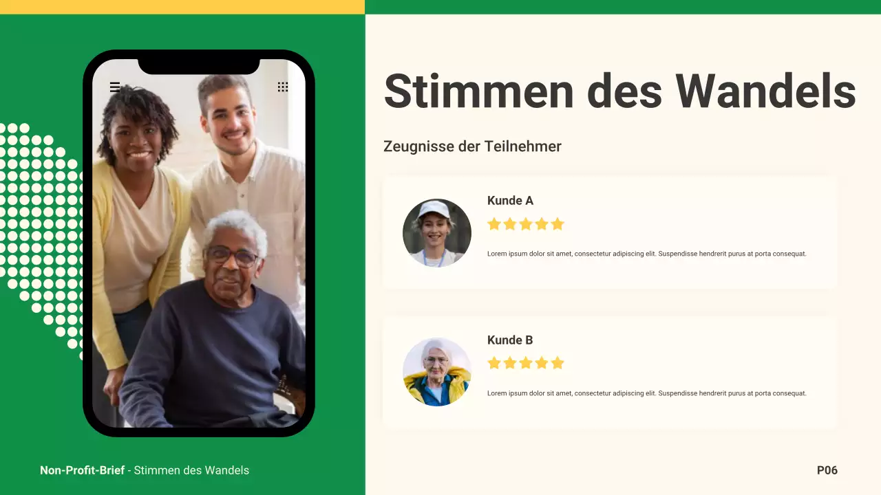 beige moderne Wohltätigkeitsanzeige