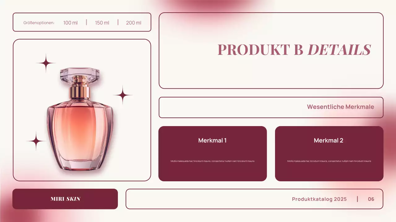 rosa Farbverlauf elegantes Produkt Katalog Werbung Präsentation