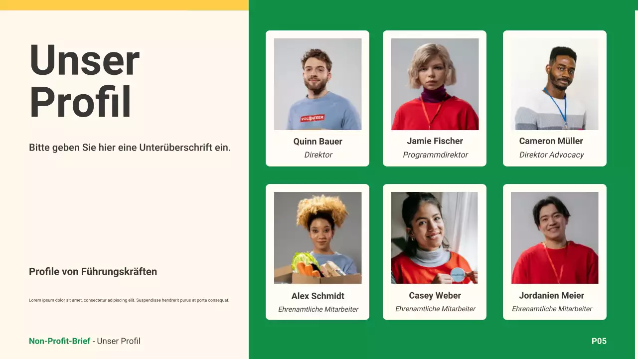 beige moderne Wohltätigkeitsanzeige