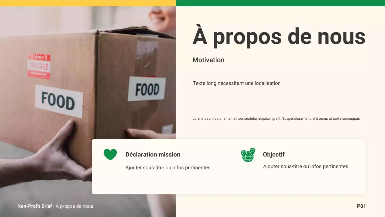 faire-part de charité moderne beige