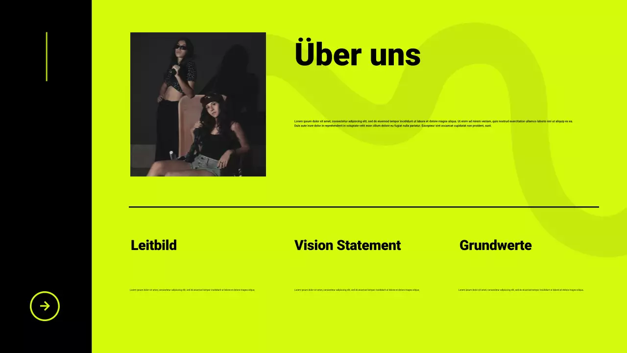 Schwarz und Neon Produktkatalog Präsentation