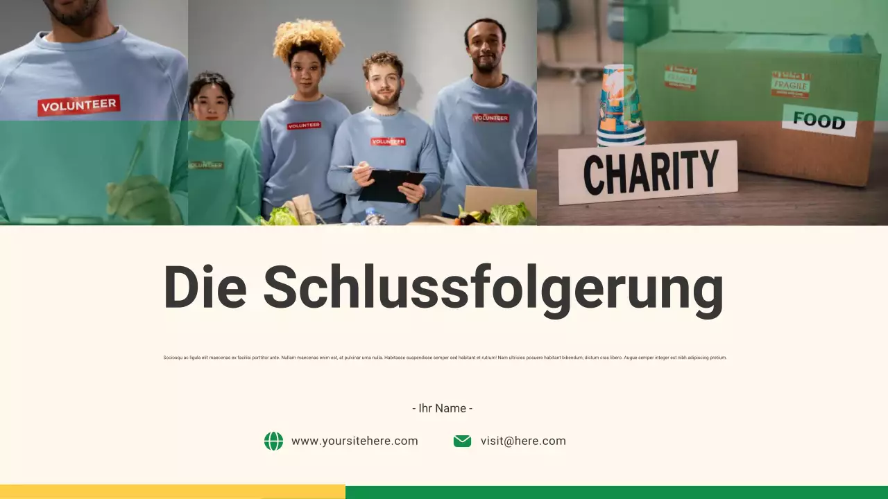 beige moderne Wohltätigkeitsanzeige