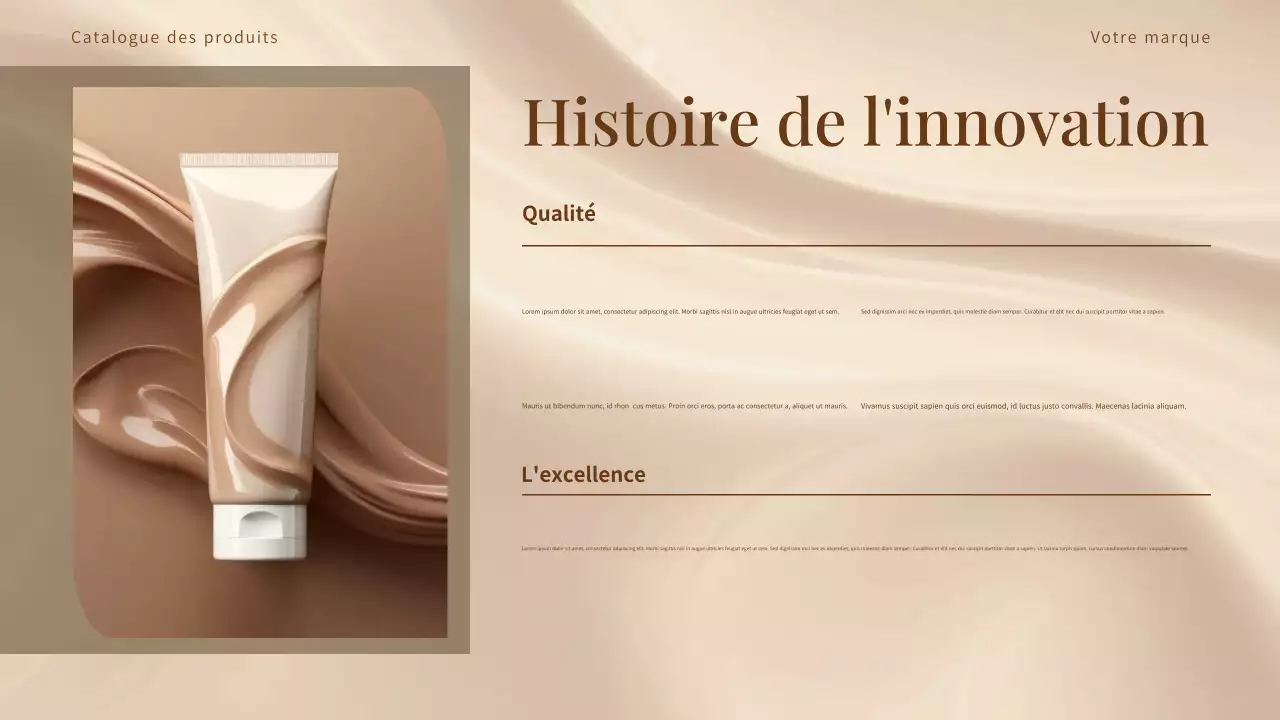 Catalogue de produits Beige Elegant