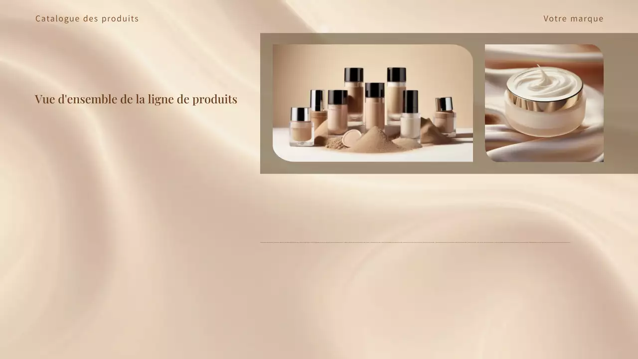 Catalogue de produits Beige Elegant