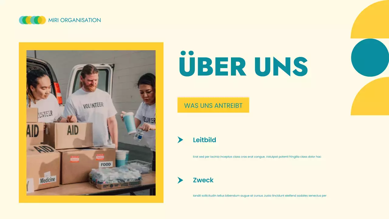 Beige Modern Non-Profit-Ankündigung