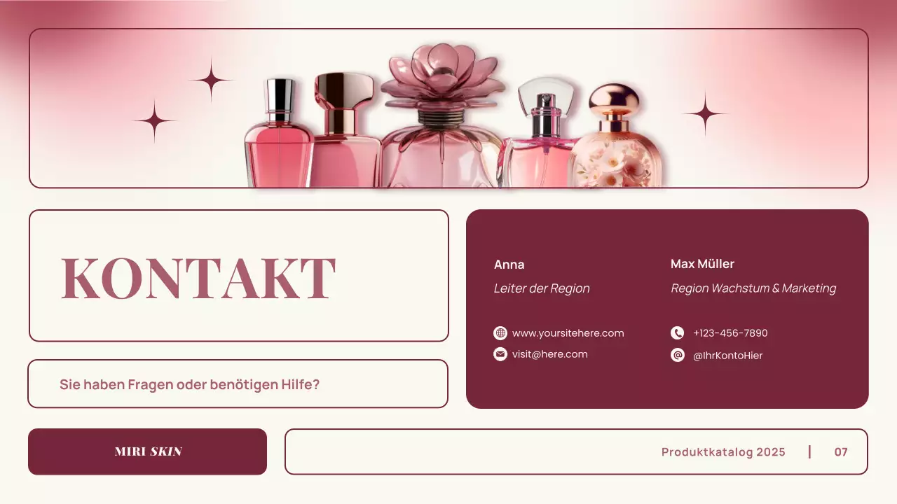 rosa Farbverlauf elegantes Produkt Katalog Werbung Präsentation