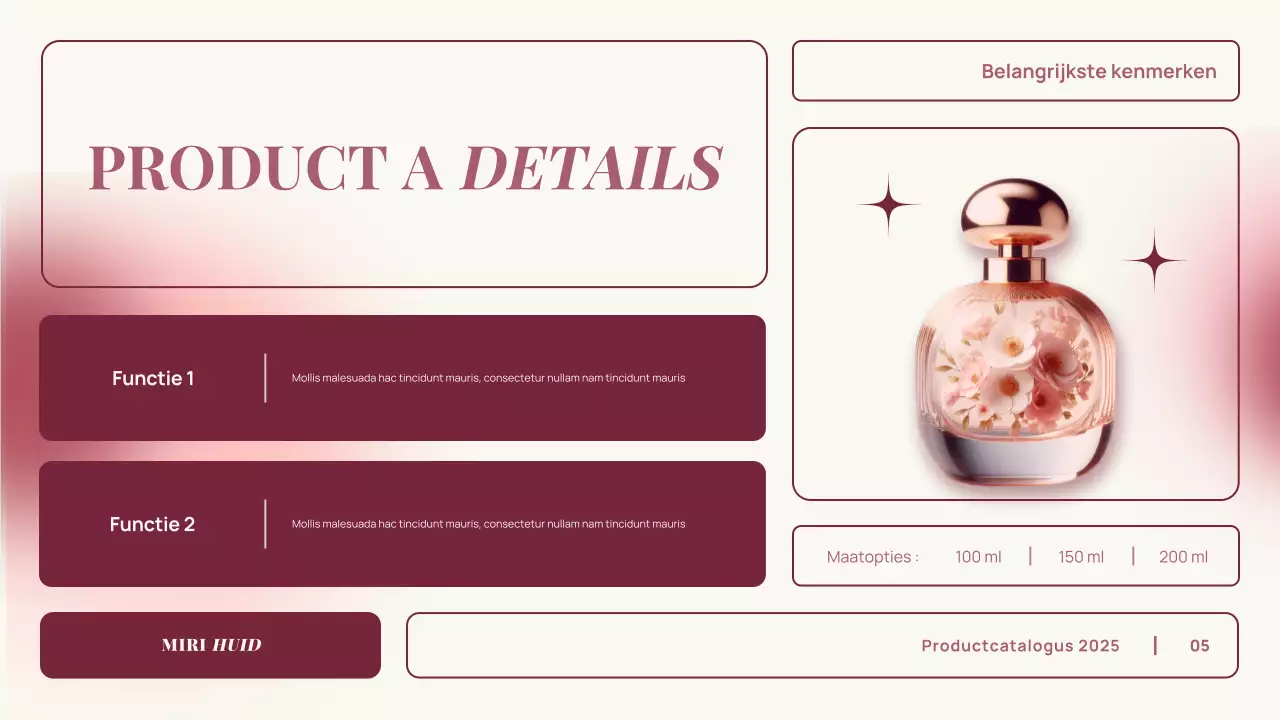 roze verloop elegant product catalogus reclame presentatie