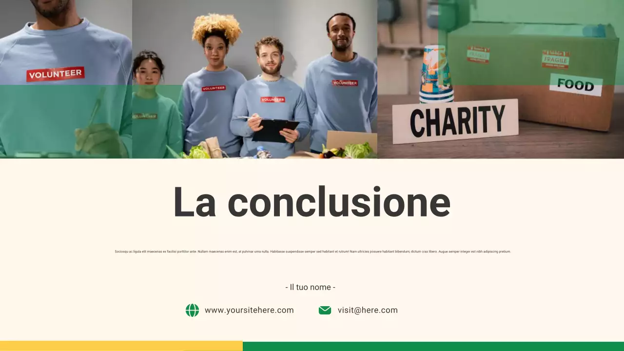 annuncio di beneficenza moderno beige