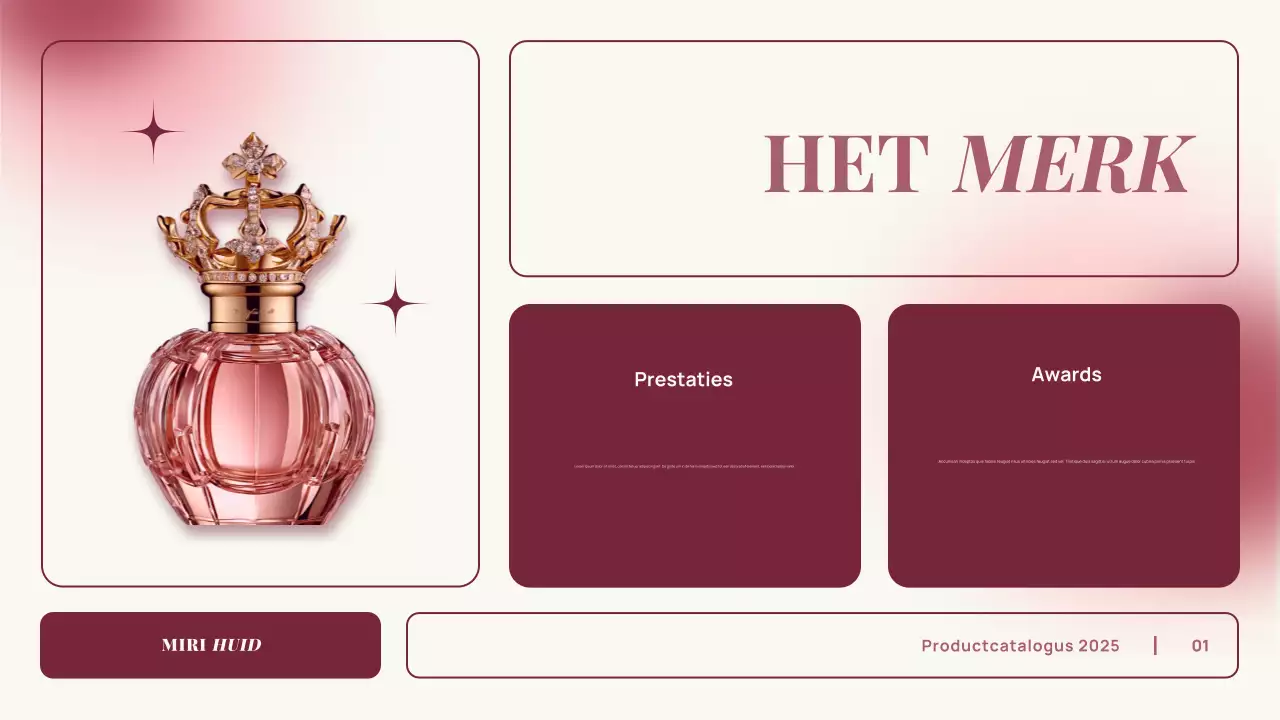 roze verloop elegant product catalogus reclame presentatie