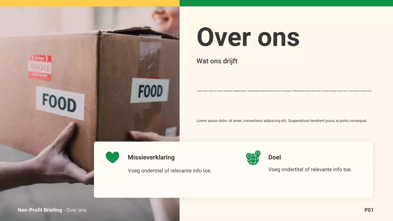 beige moderne liefdadigheidsaankondiging