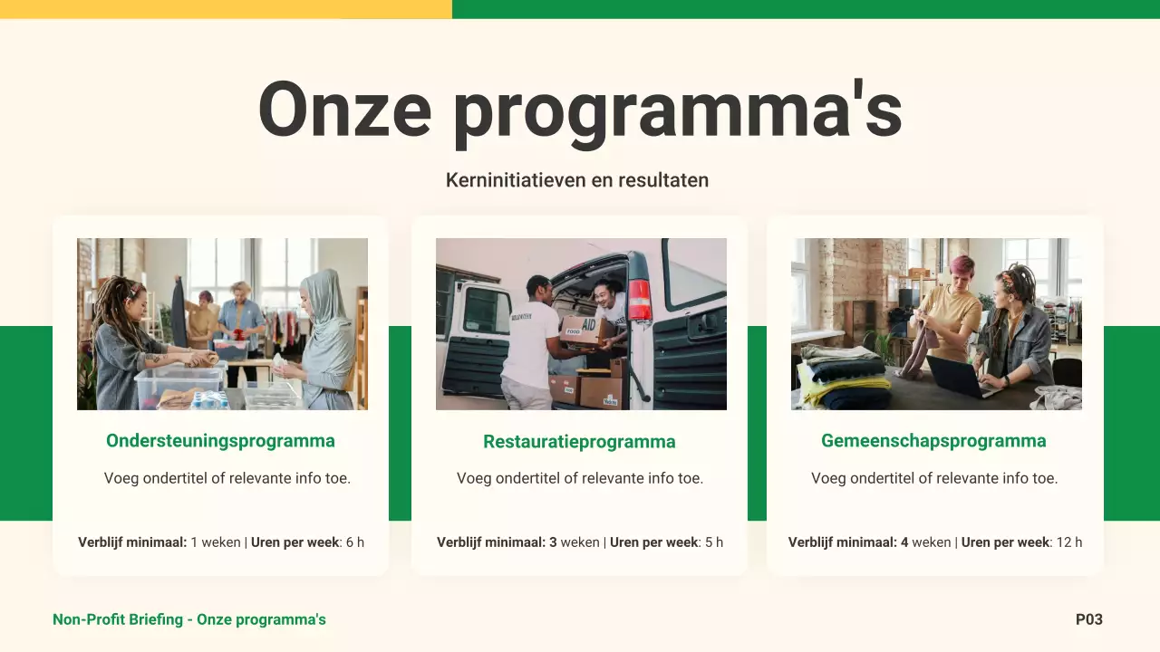 beige moderne liefdadigheidsaankondiging