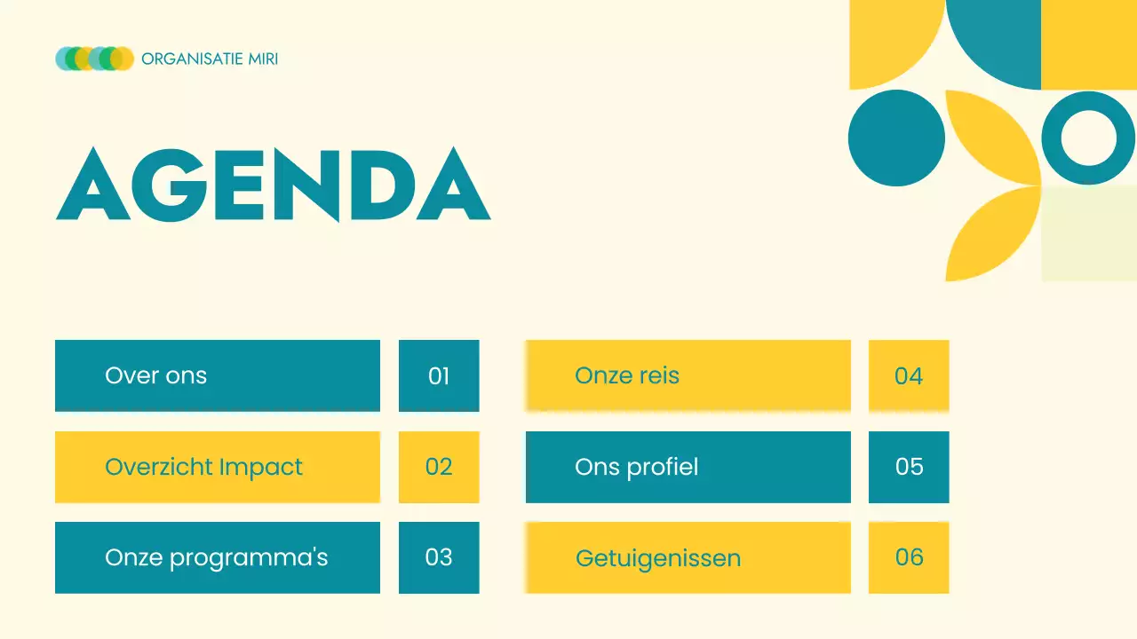 Beige moderne non-profit aankondiging