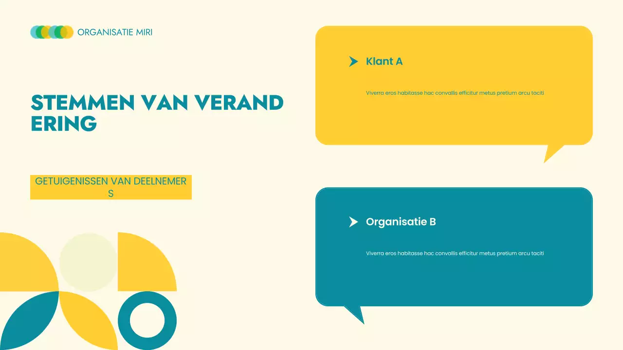 Beige moderne non-profit aankondiging