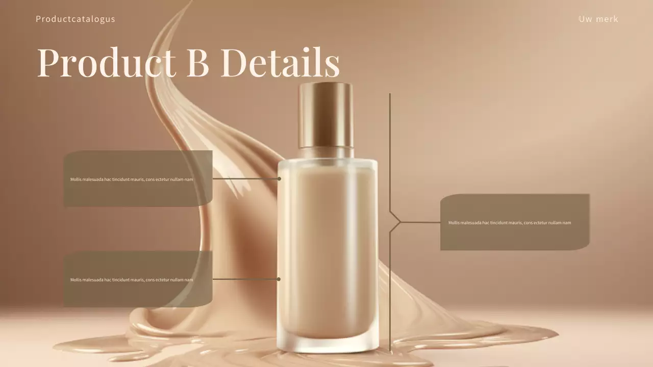 Beige elegante productcatalogus