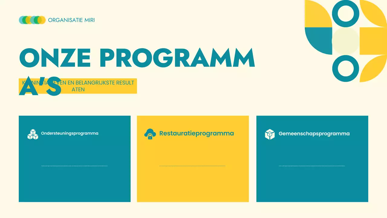 Beige moderne non-profit aankondiging