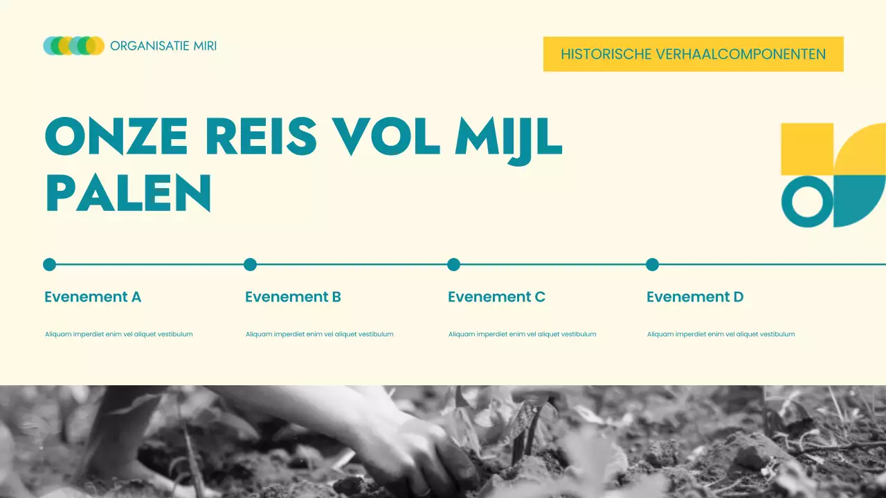 Beige moderne non-profit aankondiging